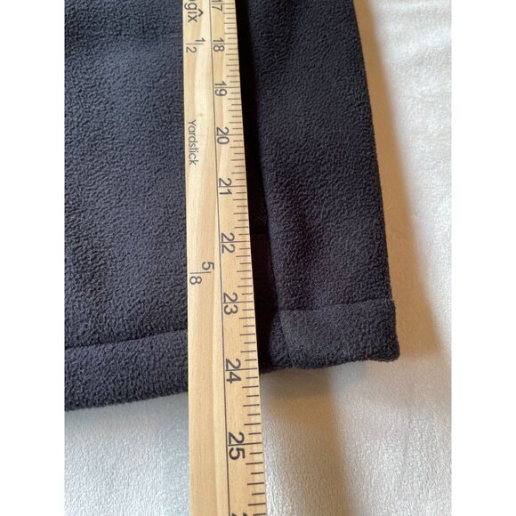 E-Studio Womens Fleece Jacket With Faux Fur Trim Size L Y2K Black - Picture 5 of 9